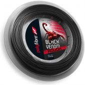 Polyfibre Black Venom 1,25 mm rough 200 m. tennissnaar
