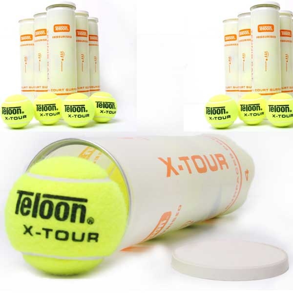 Pro's Pro 9 x Teloon X-Tour 4-pet ITF Tennisballe
