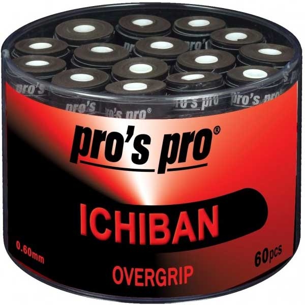 Pro's Pro Ichiban box met 60 overgrips zwart
