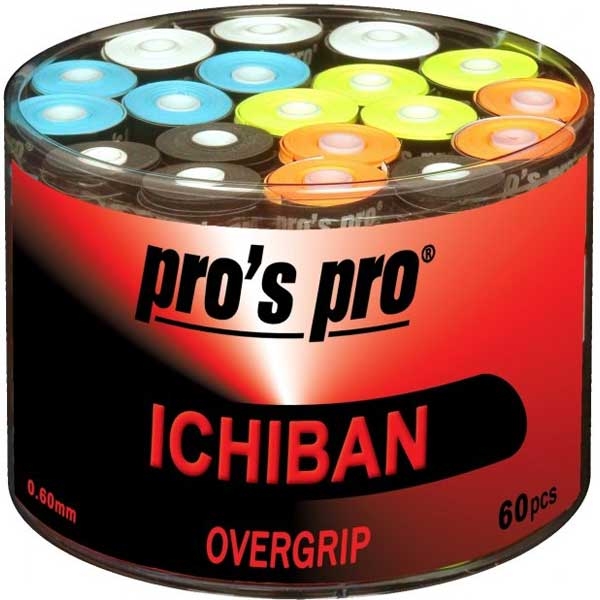 Pro's Pro Ichiban box met 60 overgrips multicolor