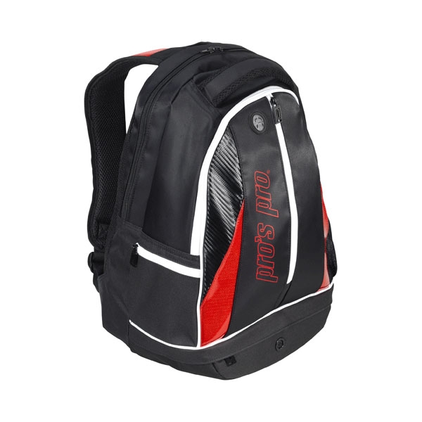 Pro's Pro Rucksack schwarz rot L108 Tennistasche