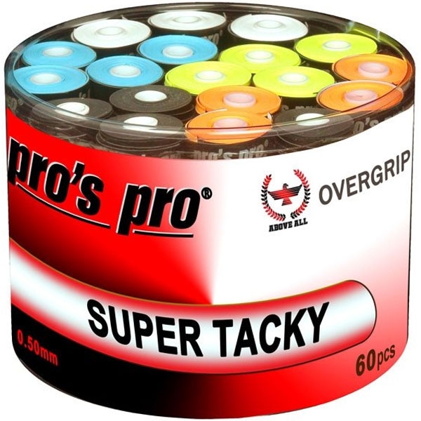 Pro's Pro Super Tacky overgrip 60 stuks mixed colors