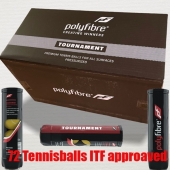 Polyfibre Tournament Tennisballen 72 stuks gasgevuld ITF approaved