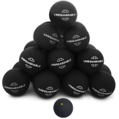 Unsquashable 25 squashballen gele stip