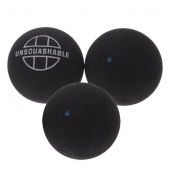 Unsquashable 3 squashballen blauwe stip