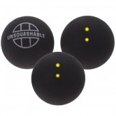 Unsquashable 3 squashballen dubbel gele stip