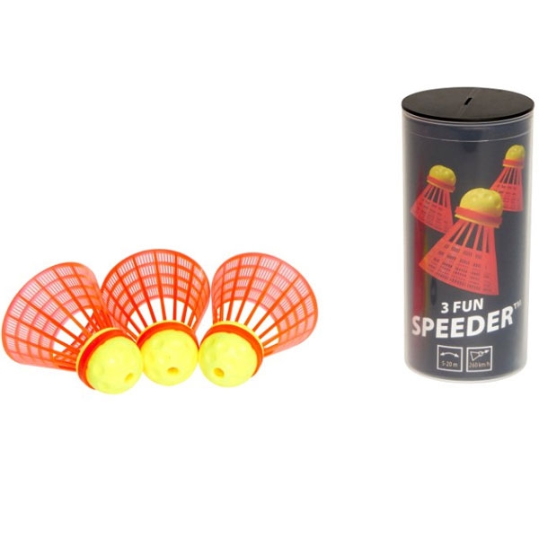 Speedminton® Tube FUN Speeders 3er Speedbadminton